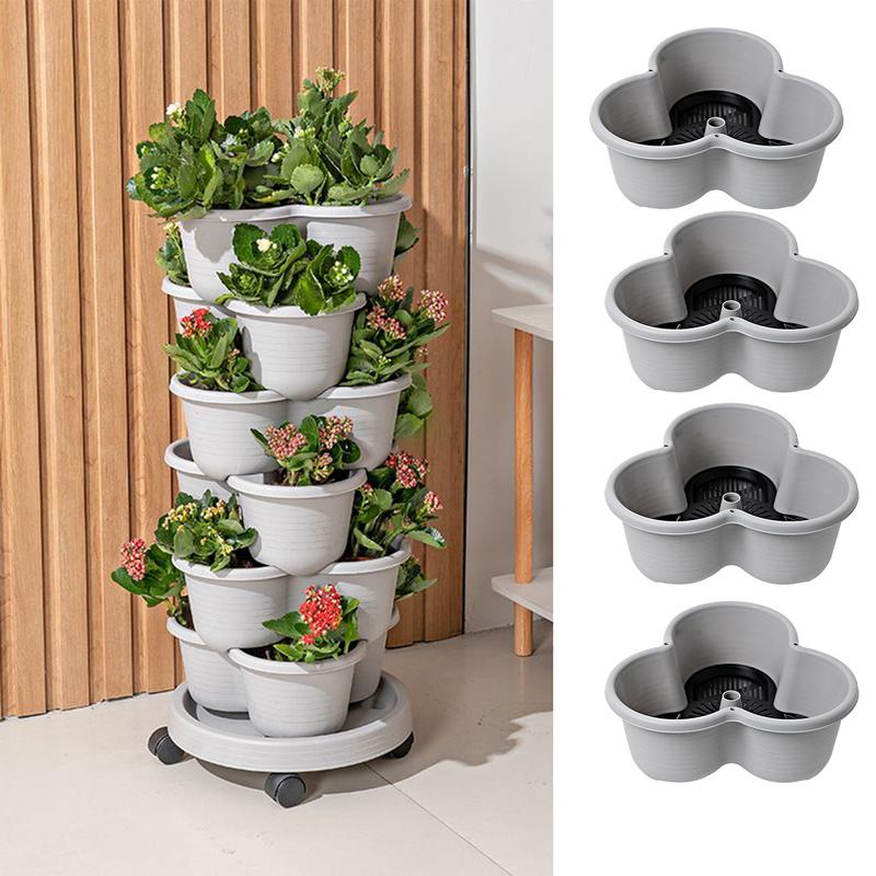Vertical Planter Tower - Vaso de Flores Vertical Empilhável com