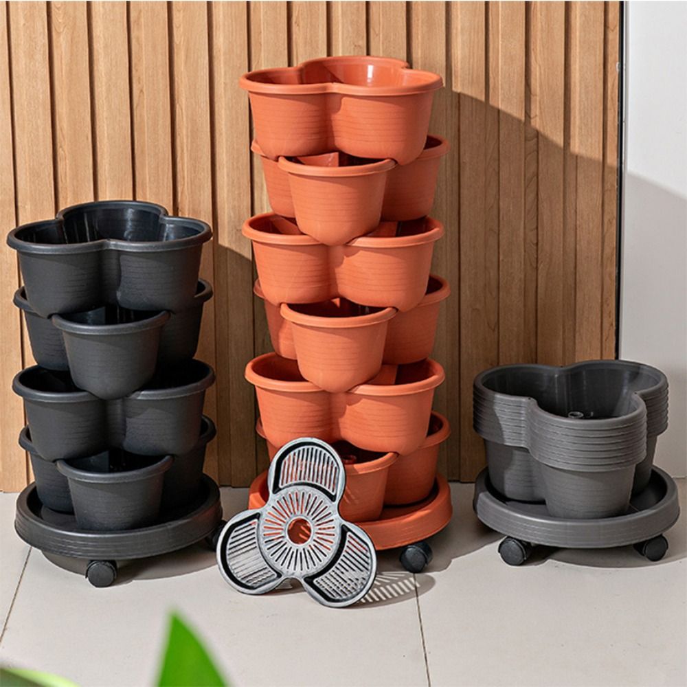 Vertical Planter Tower - Nova torre vertical empilhável vaso de