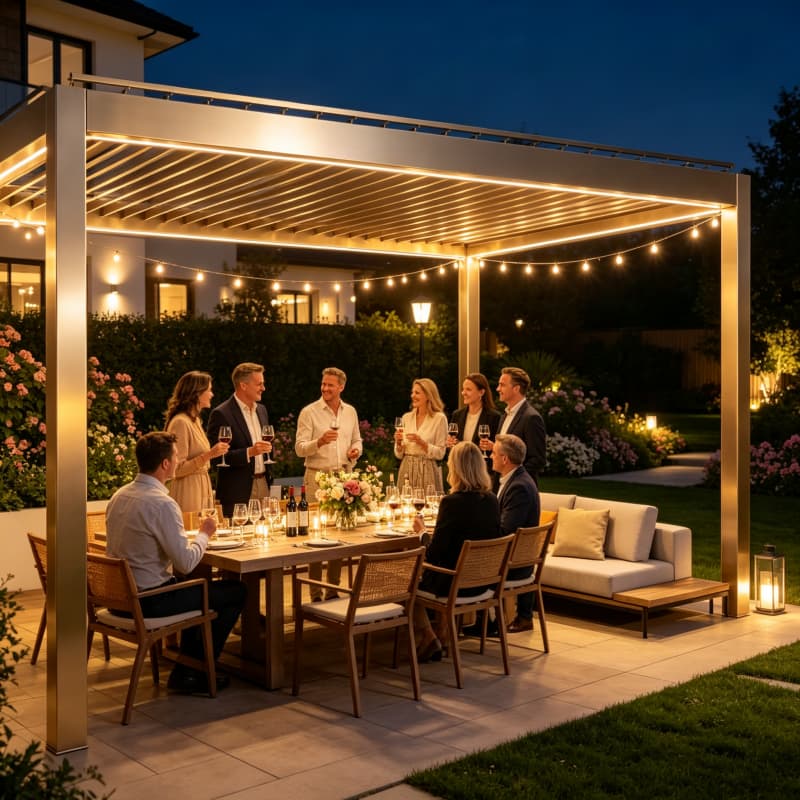 Smart Garden Electric Pergola - Pérgola Bioclimática de Alumínio com Teto