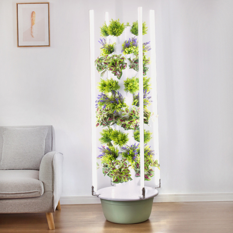 Vertical Planter Tower - Com led crescer luz espaço árvore