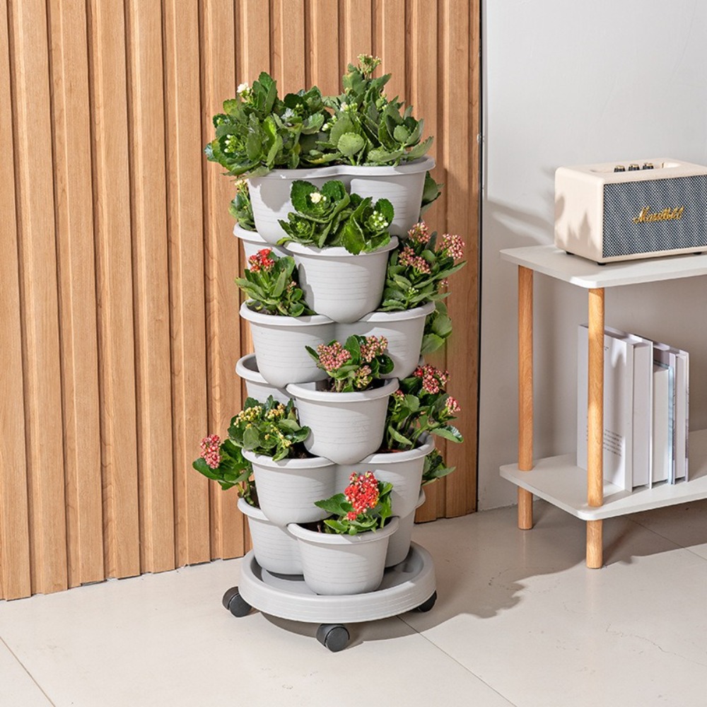 Nova torre vertical empilhável - Vertical Planter Tower avaliação e preço