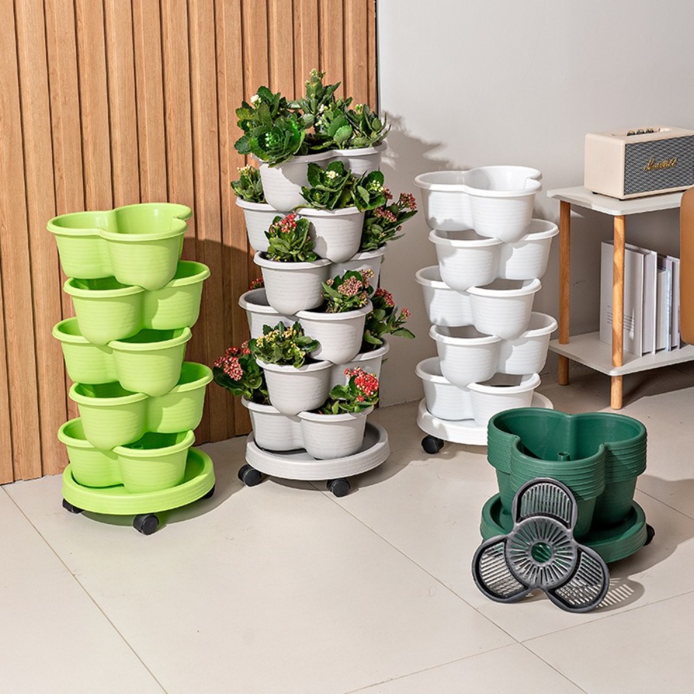 Novo Vaso de Flores Vertical E - Vertical Planter Tower avaliação e preço