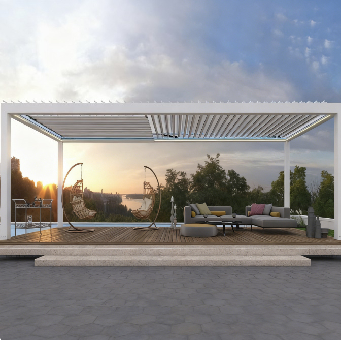 Pérgola Veneziana de Alumínio, - Smart Garden Electric Pergola avaliação e preço