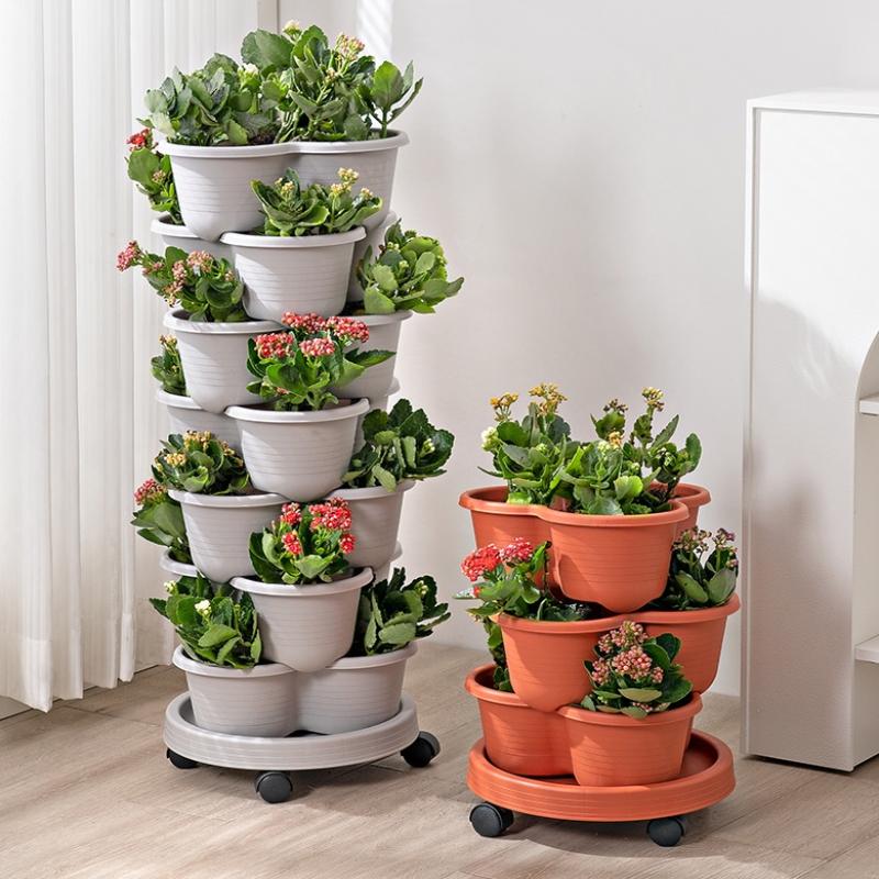Novo Vaso de Flores Vertical E - Vertical Planter Tower avaliação e preço