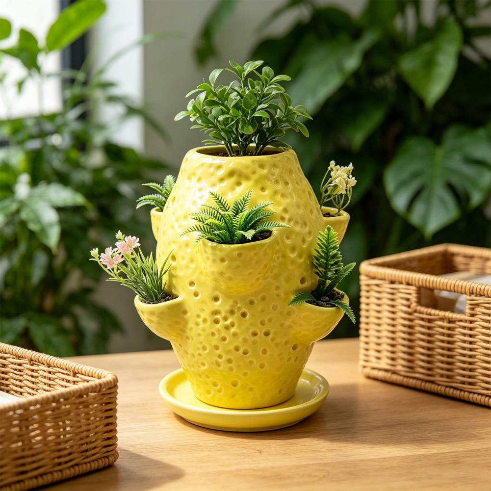 Vaso Decorativo em Cerâmica co - Vertical Planter Tower avaliação e preço